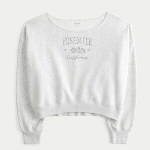 Hollister Off Shoulder Graphic Sweatshirt!
